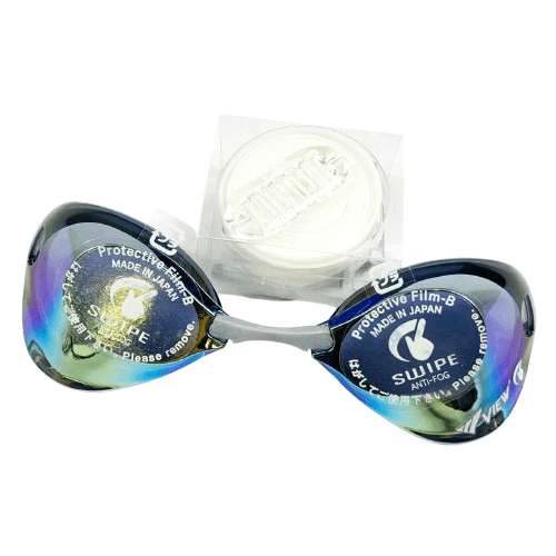 แว่นตาว่ายน้ำ VIEW รุ่น V121SAM SKY แว่นแข่งขัน ได้รับ FINA APPROVED ป้องกันรังสี UV