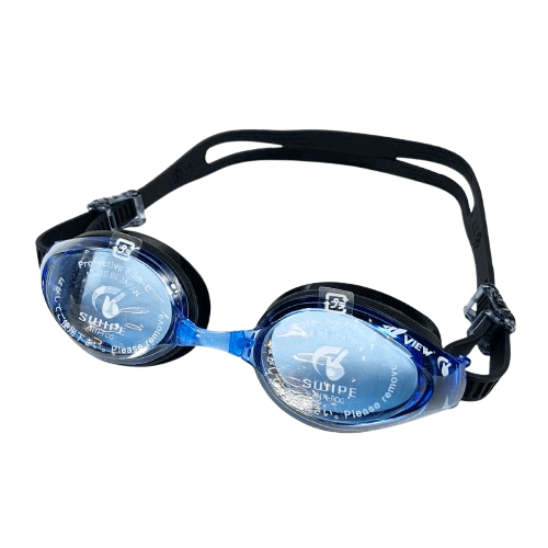 แว่นตาว่ายน้ำ VIEW รุ่น V640ASA BLBK เลนส์ช่วยป้องกันรังสี UV ซิลิโคน