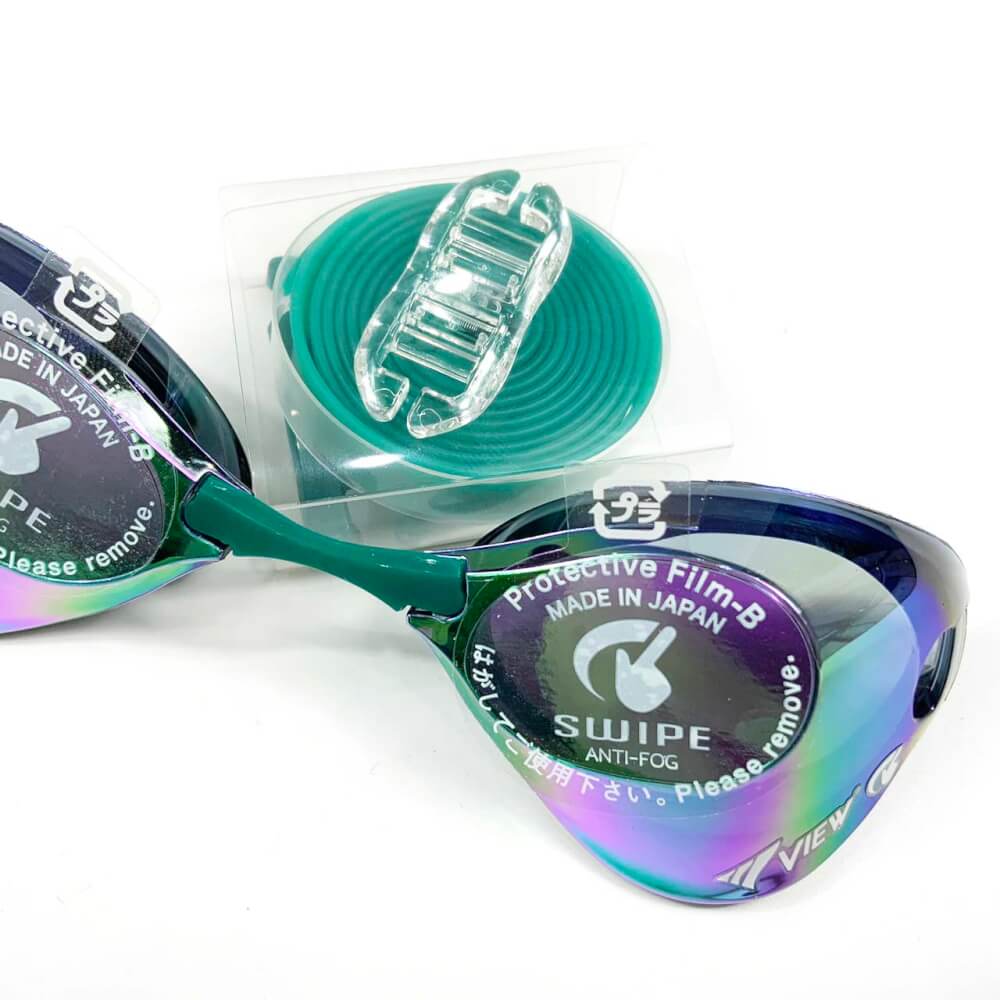 แว่นตาว่ายน้ำ VIEW รุ่น V121SAMSKEM แว่นแข่งขัน ได้รับ FINA APPROVED ป้องกันรังสี UV