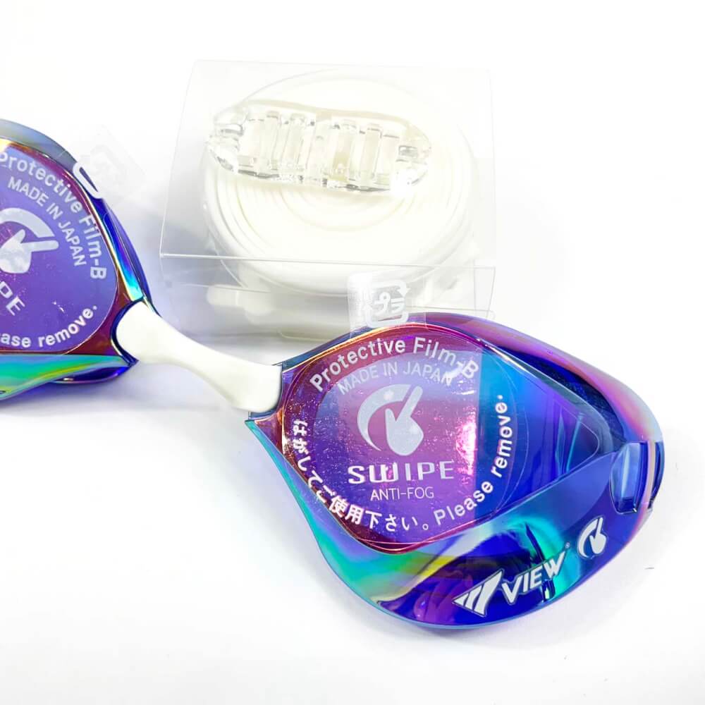 แว่นตาว่ายน้ำ VIEW รุ่น V122SAM CBLP เลนส์เทคโนโลยี BLADE F ใช้แข่งขัน FINA APPROVED