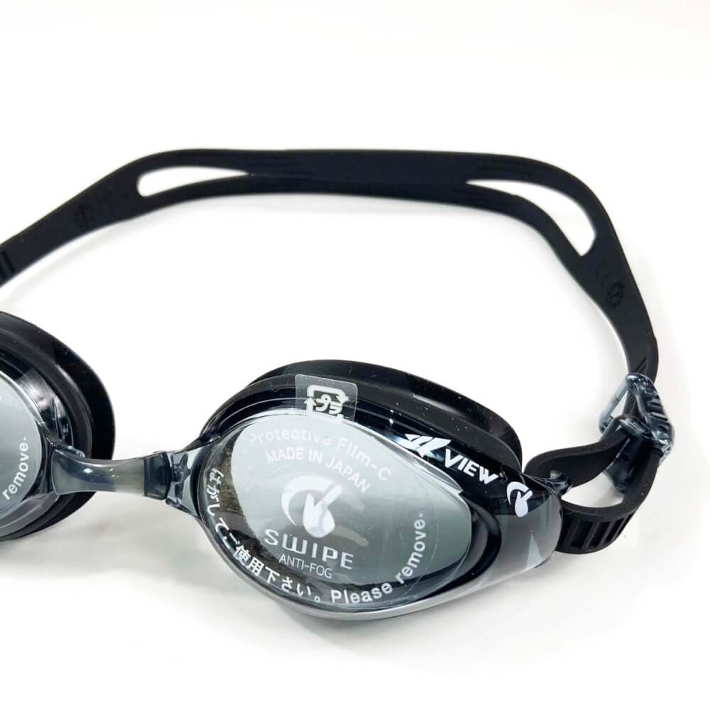 แว่นตาว่ายน้ำ VIEW รุ่น V640ASA BK เลนส์ช่วยป้องกันรังสี UV ซิลิโคน