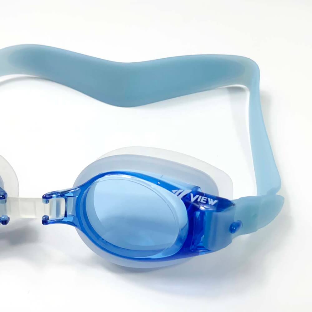 แว่นตาว่ายน้ำเด็ก VIEW รุ่น V770JA BL เหมาะสำหรับเด็กอายุ 4-9 ปี เลนส์ช่วยป้องกันรังสี UV