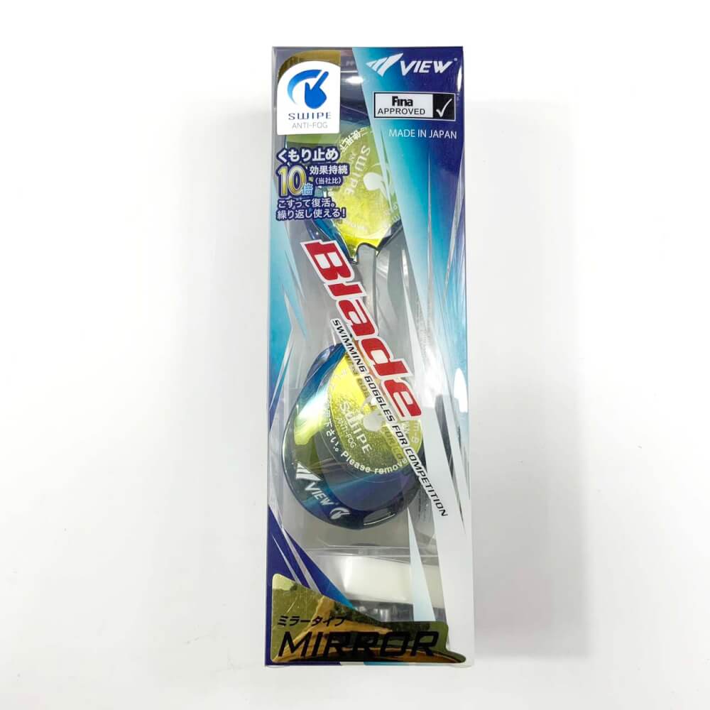 แว่นตาว่ายน้ำ VIEW รุ่น V121SAM SKY แว่นแข่งขัน ได้รับ FINA APPROVED ป้องกันรังสี UV