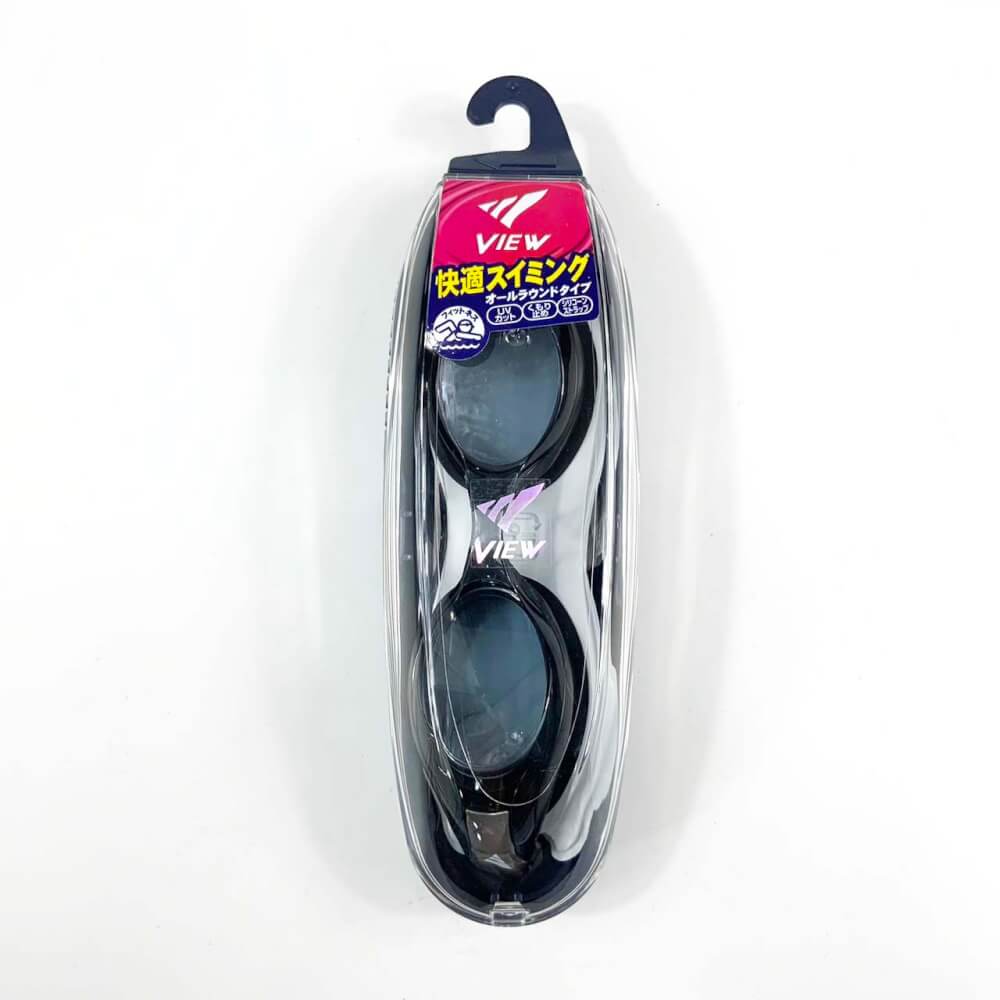 แว่นตาว่ายน้ำ VIEW รุ่น V500A BK เลนส์ช่วยป้องกันรังสี UV เคลือบสารป้องกันการเกิดฝ้า