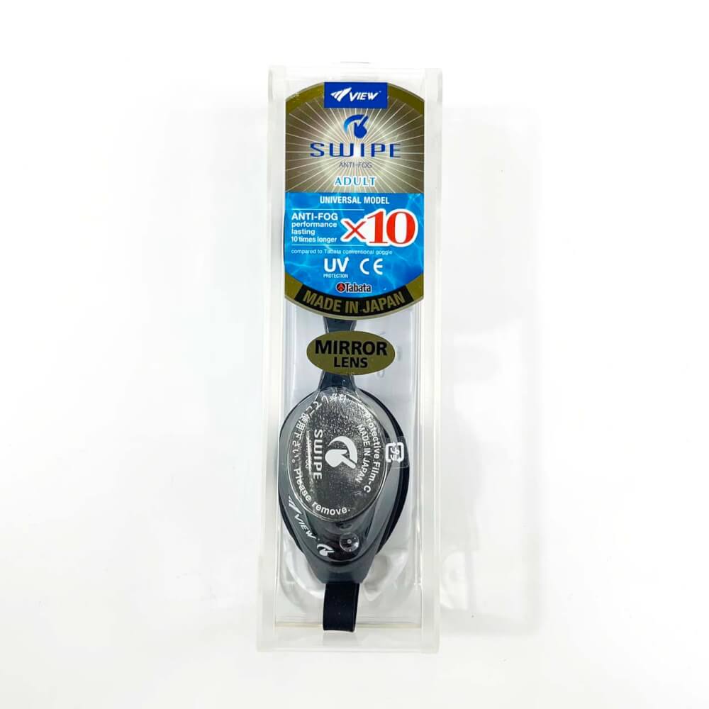 แว่นตาว่ายน้ำ VIEW รุ่น V630ASAMBKDSL เลนส์ฉาบปรอทป้องกันรังสี UV ตัดแสงสะท้อน