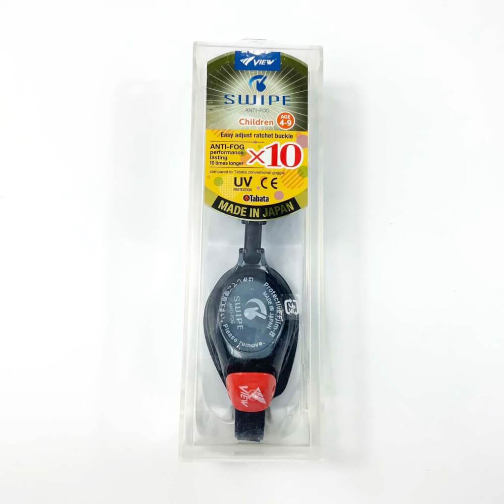 แว่นตาว่ายน้ำเด็ก VIEW รุ่น V730JASA BKR เหมาะสำหรับเด็กอายุ 4-9 ปี