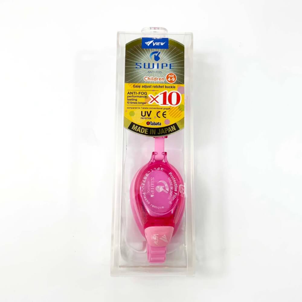 แว่นตาว่ายน้ำเด็ก VIEW รุ่น V730JASA P เหมาะสำหรับเด็กอายุ 4-9 ปี
