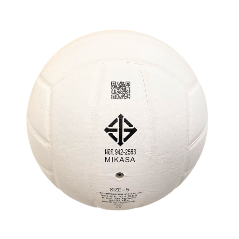 วอลเลย์บอล MIKASA VWL210S หนังอัด  HIGH GRADE SYNTHETIC LEATHER สีขาว มอก. เบอร์ 5