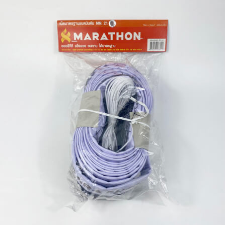 เน็ตแบดมินตัน MARATHON รุ่น MN.21 มีลวดสลิง แถบบน สีสด ชันเจน_1