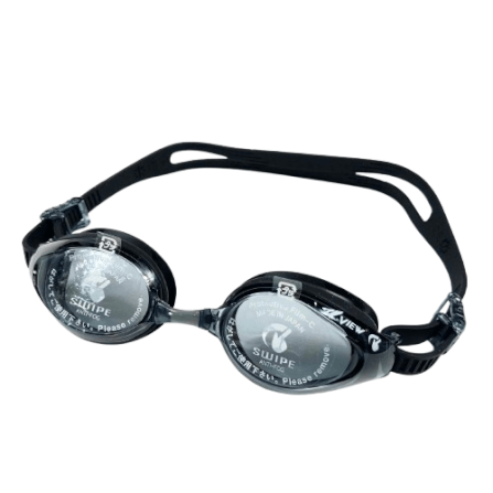 แว่นตาว่ายน้ำ VIEW รุ่น V640ASA BK เลนส์ช่วยป้องกันรังสี UV ซิลิโคน_1