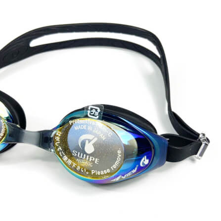 แว่นตาว่ายน้ำ VIEW รุ่น V630ASAM BKOR เลนส์ฉาบปรอทป้องกันรังสี UV ตัดแสงสะท้อน_2