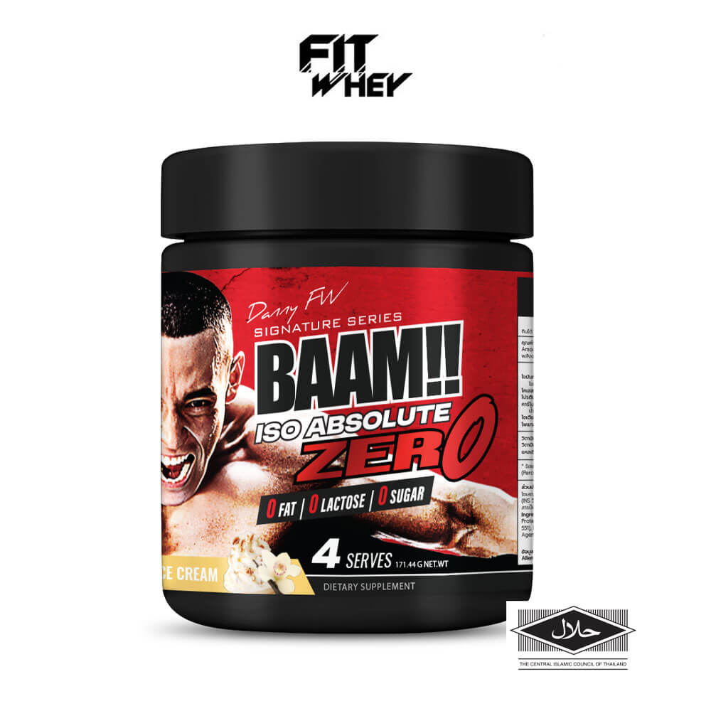 เวย์โปรตีนไอโซเลท BAAM ISO ABSOLUTE ZERO - 4 SERVINGS VANILLA
