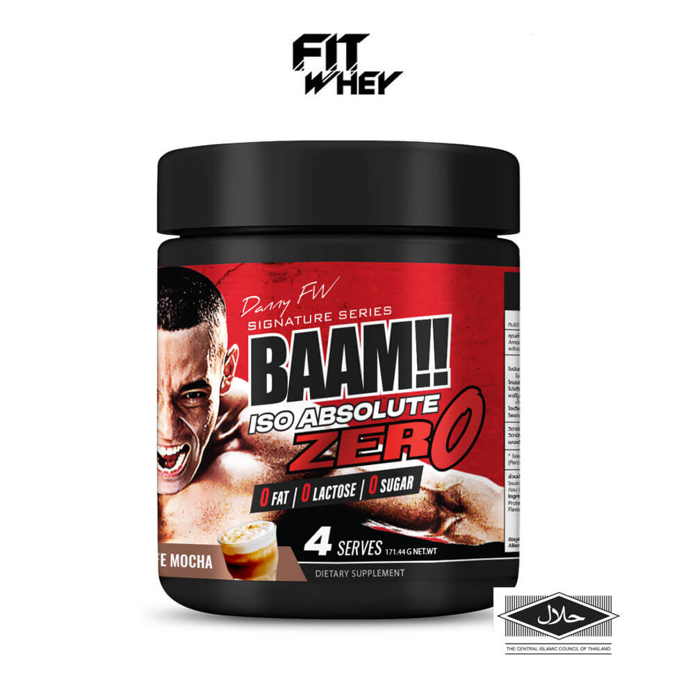 เวย์โปรตีนไอโซเลท BAAM ISO ABSOLUTE ZERO - 4 SERVINGS CAFE MOCHA