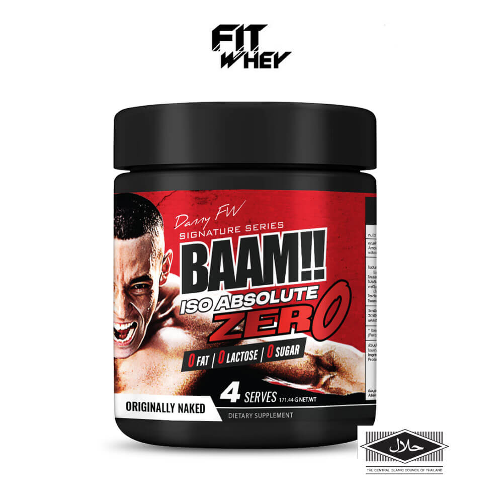 เวย์โปรตีนไอโซเลท BAAM ISO ABSOLUTE ZERO - 4 SERVINGS UNFLAVORED