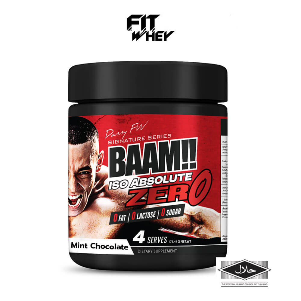 เวย์โปรตีนไอโซเลท BAAM ISO ABSOLUTE ZERO - 4 SERVINGS MINT CHOCOLATE