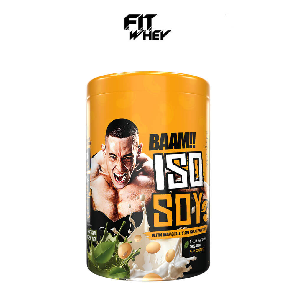 โปรตีนถั่วเหลือง BAAM ISO - SOY - 1 LB MATCHA GREEN TEA
