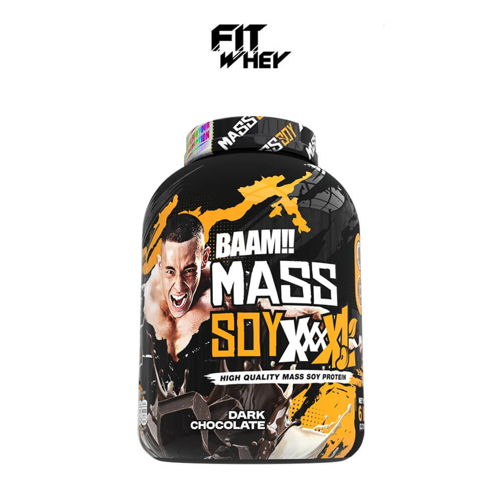 ซอยโปรตีนเพิ่มน้ำหนัก BAAM MASS SOY XXXXL - 6 LB DARK CHOCOLATE