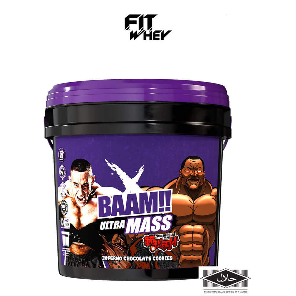 โปรตีนเพิ่มน้ำหนัก BAAM ULTRA MASS - 20 LB CHOCOLATE COOKIES [BAKI]
