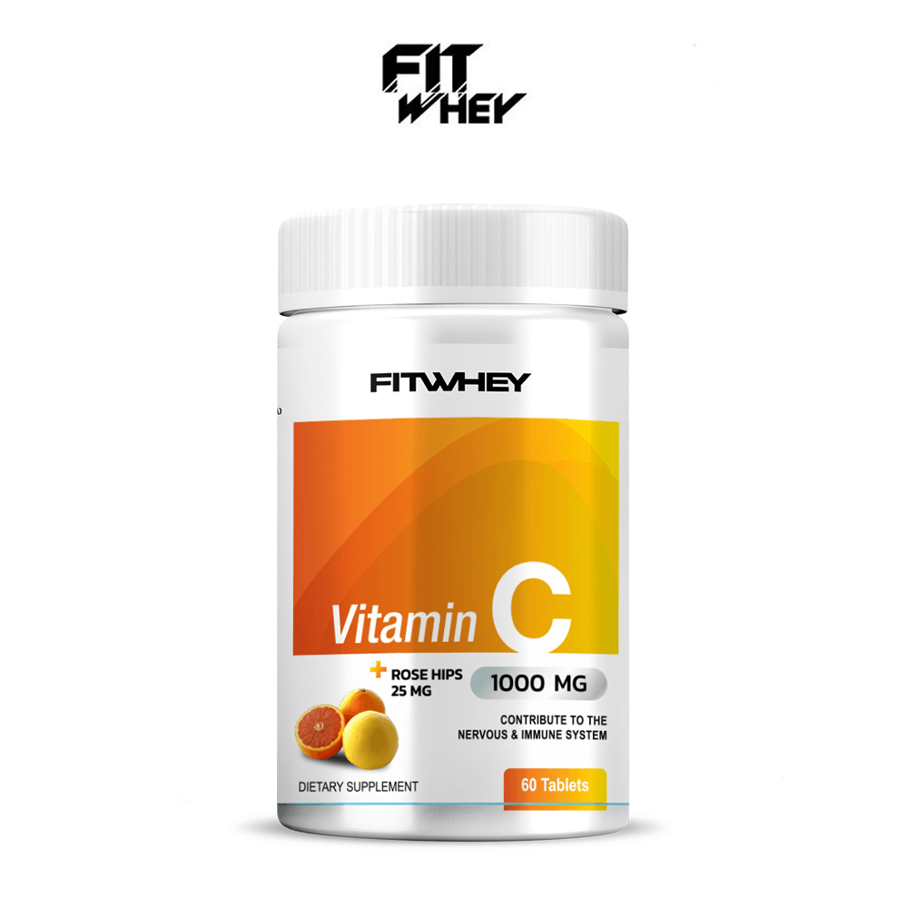 ผลิตภัณฑ์เสริมอาหาร FITWHEY VITAMIN C 1000 MG + ROSE HIP - 60 เม็ด