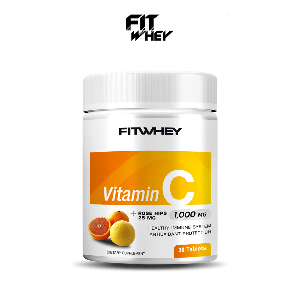ผลิตภัณฑ์เสริมอาหาร FITWHEY VITAMIN C 1000 MG + ROSE HIP - 30 เม็ด