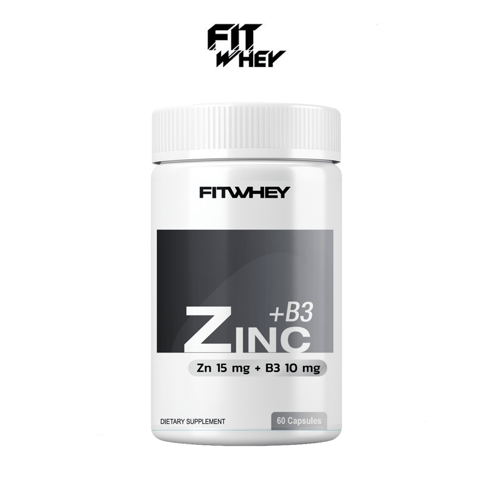 ผลิตภัณฑ์เสริมอาหาร FITWHEY SUPPLEMENTS ZINC + B3 - 60 แคปซูล