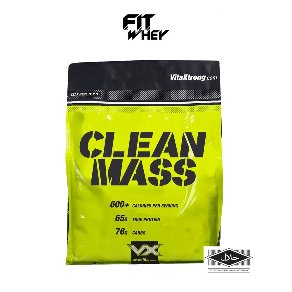 เวย์โปรตีน สูตรเพิ่มคาร์โบไฮเดรต VITAXTRONG CLEAN MASS - 6 LB CHOCOLATE