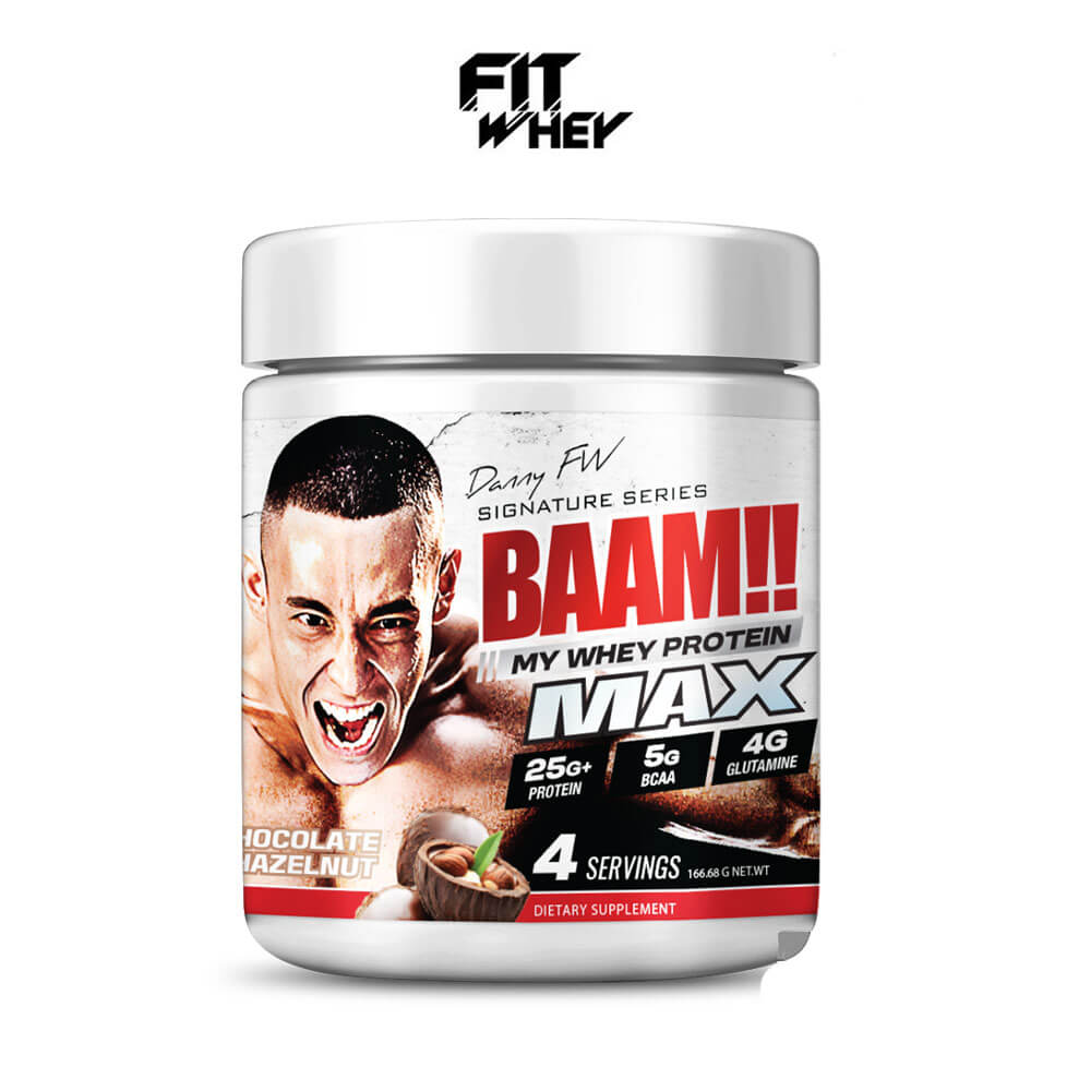 เวย์โปรตีน BAAM MY WHEY PROTEIN MAX - 4 SERVINGS CHOCOLATE HAZELNUT