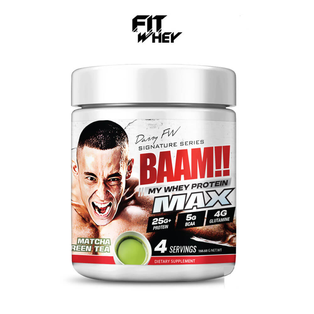 เวย์โปรตีน BAAM MY WHEY PROTEIN MAX - 4 SERVINGS MATCHA GREEN TEA