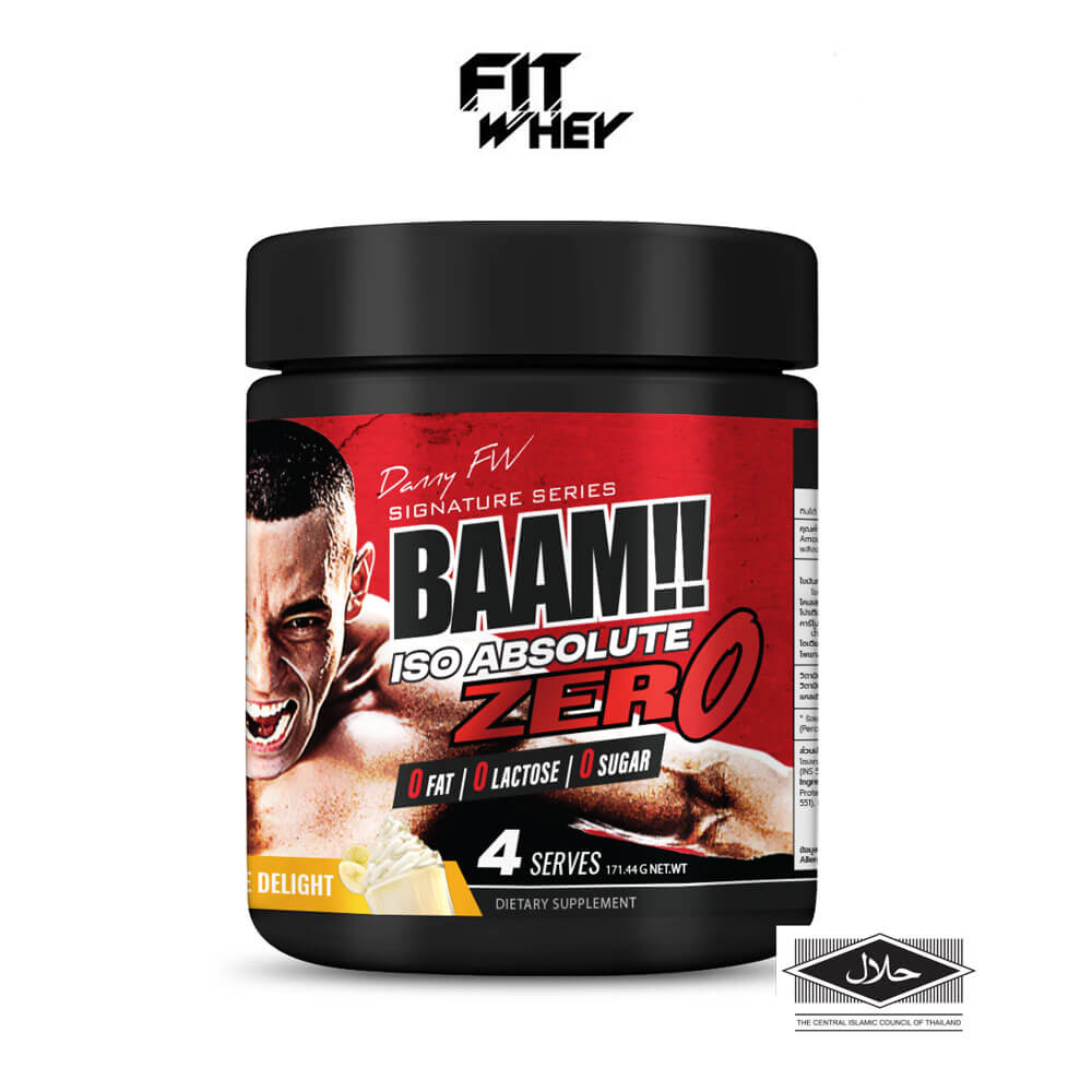 เวย์โปรตีนไอโซเลท BAAM ISO ABSOLUTE ZERO - 4 SERVINGS BANANA