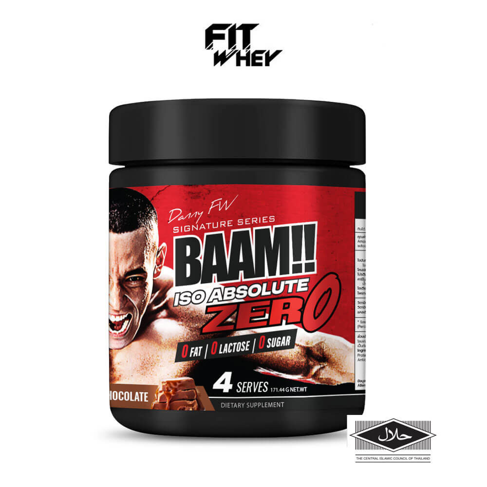 เวย์โปรตีนไอโซเลท BAAM ISO ABSOLUTE ZERO - 4 SERVINGS RICH CHOCOLATE