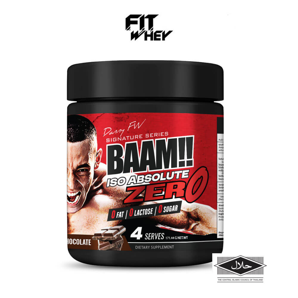 เวย์โปรตีนไอโซเลท BAAM ISO ABSOLUTE ZERO - 4 SERVINGS DARK CHOCOLATE