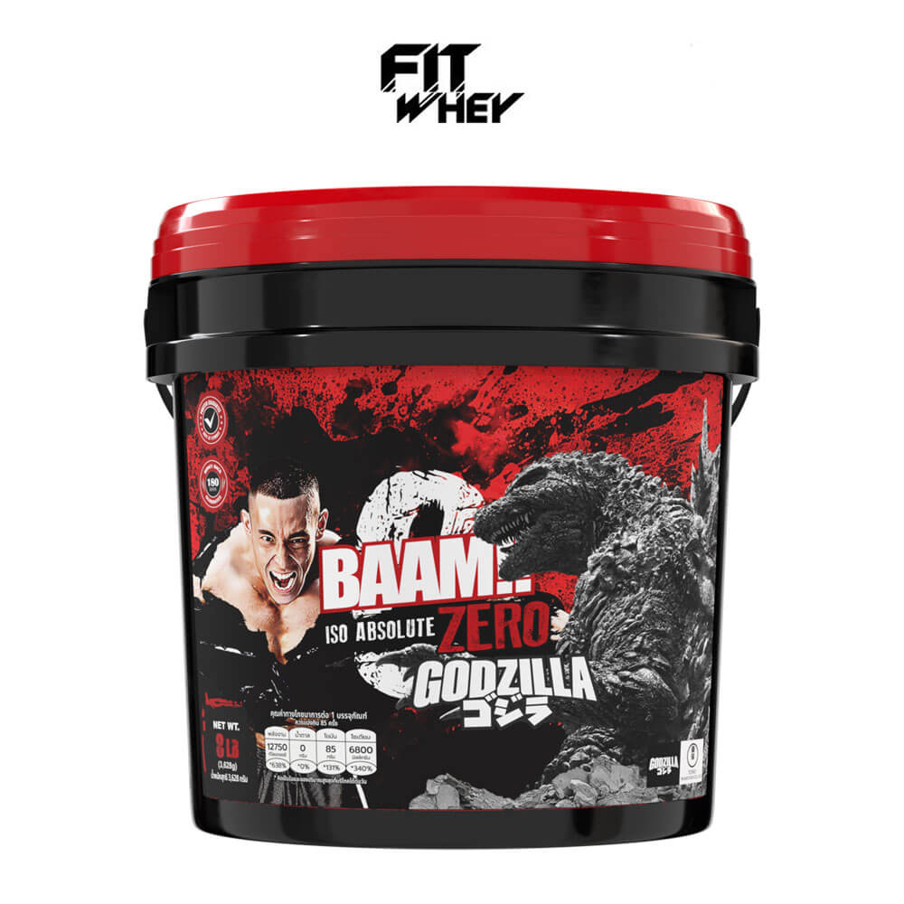 เวย์โปรตีนไอโซเลท BAAM ISO ABSOLUTE ZERO - 8 LB RICH CHOCOLATE [BUCKET GODZILLA]