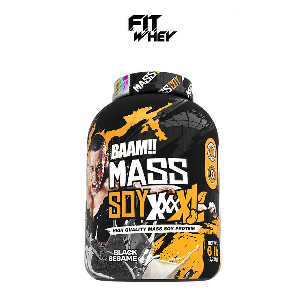 ซอยโปรตีนเพิ่มน้ำหนัก BAAM MASS SOY XXXXL - 6 LB BLACK SESAME
