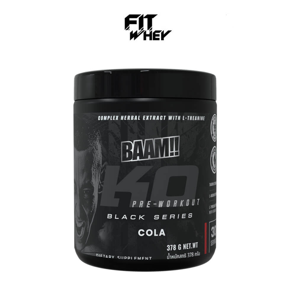 อาหารเสริมก่อนออกกำลังกาย BAAM K.O. BLACK SERIES - COLA
