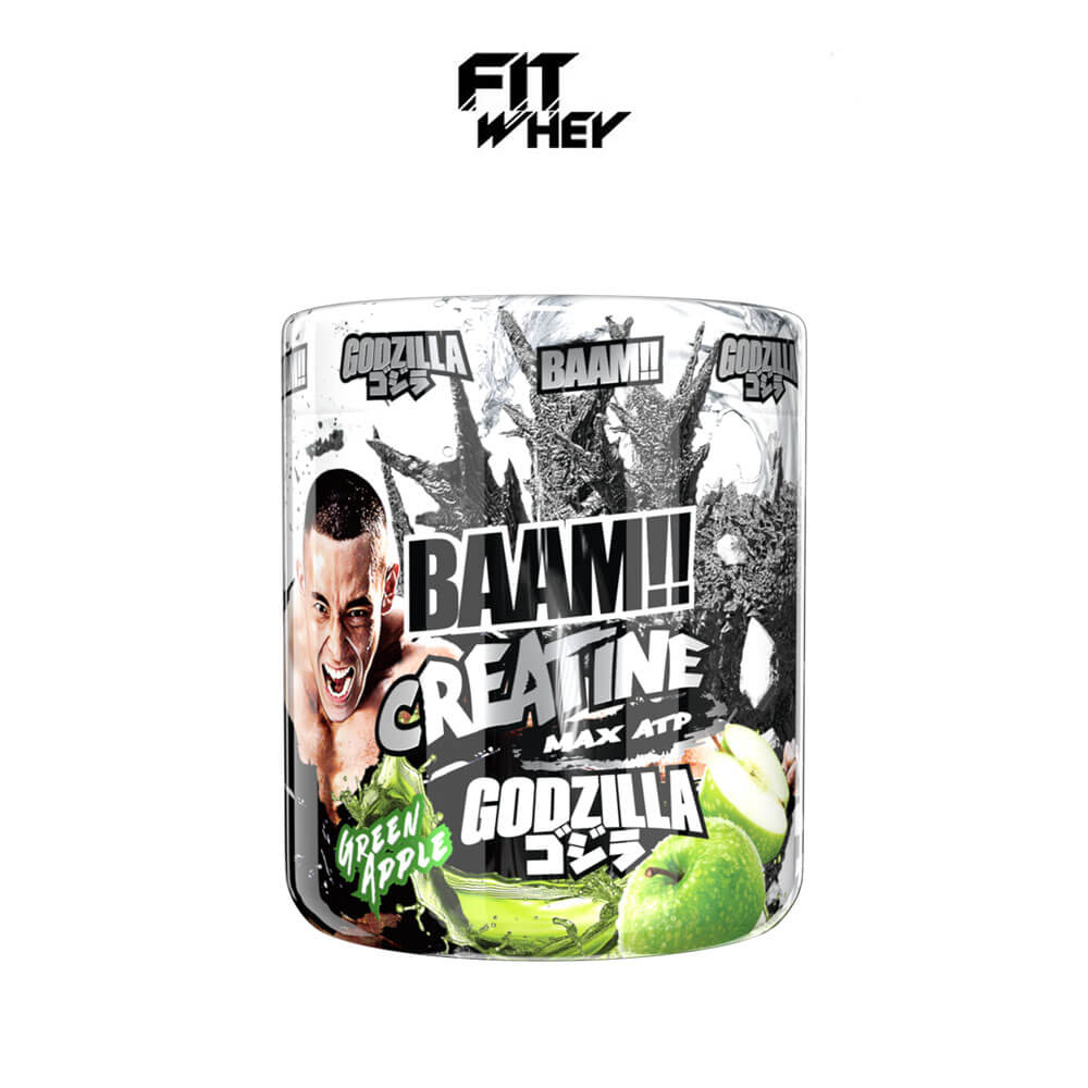 ครีเอทีน BAAM CREATINE 5000 - GREEN APPLE 300 G [GODZILLA]