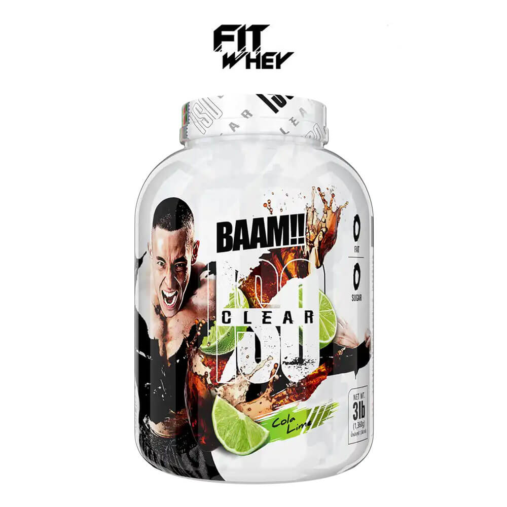 เวย์โปรตีนไอโซเลทแบบใส BAAM ISO CLEAR - 3 LB COLA LIME
