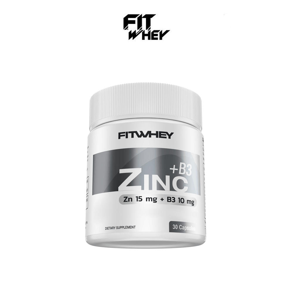 ผลิตภัณฑ์เสริมอาหาร FITWHEY SUPPLEMENTS ZINC + B3 - 30 แคปซูล