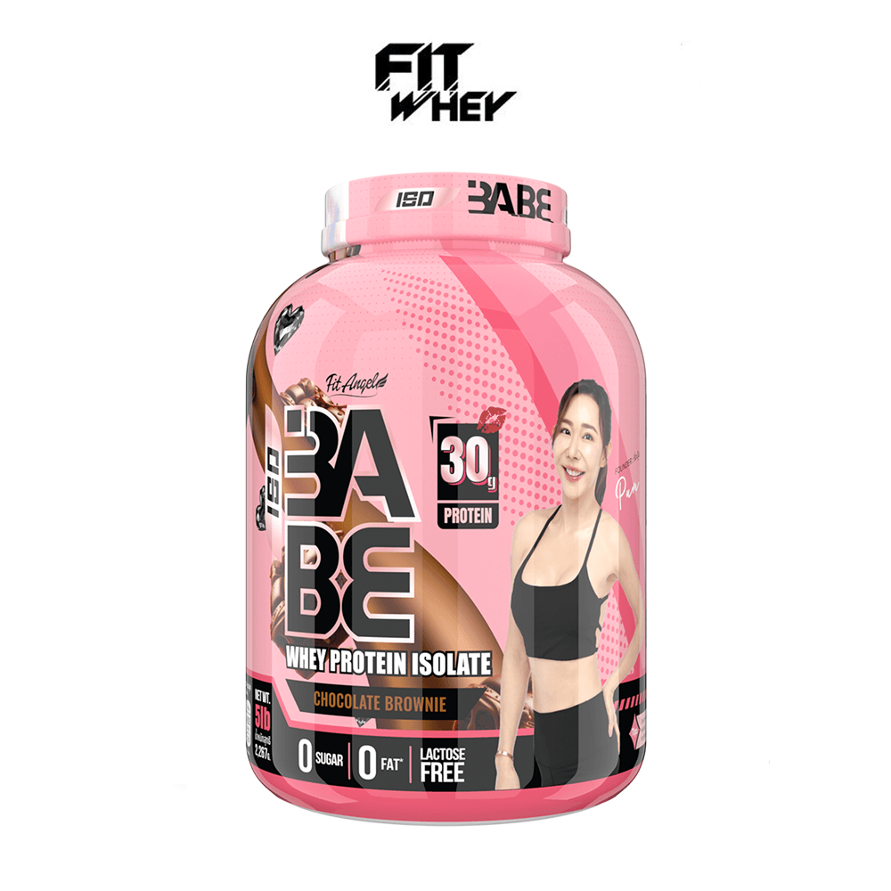 เวย์โปรตีนสำหรับผู้หญิง FIT ANGEL ISO BABE PLUS PROBIOTICS (BC30) - 5 IB CHOCO BROWNIE