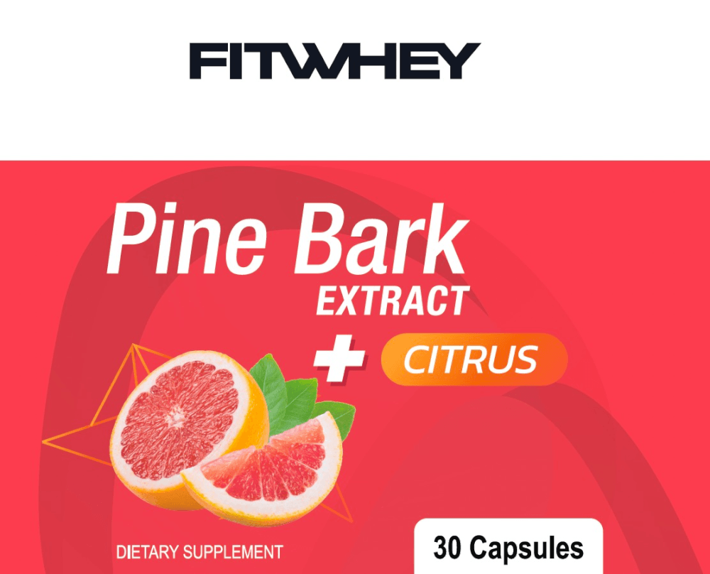 ผลิตภัณฑ์เสริมอาหาร FITWHEY SUPPLEMENTS สารสกัดจากเปลือกสนและส้ม 30 แคปซูล