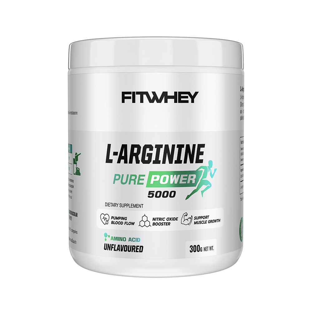 ผลิตภัณฑ์เสริมอาหาร FITWHEY SUPPLEMENTS L-ARGININE PURE POWER 5000 300 G (300 SERVINGS)