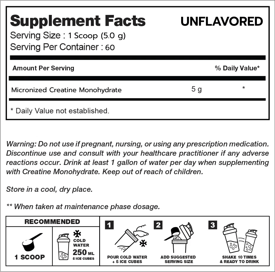 ครีเอทีน VITAXTRONG MICRONIZED CREATINE MONOHYDRATE - 500 G UNFLAVORED