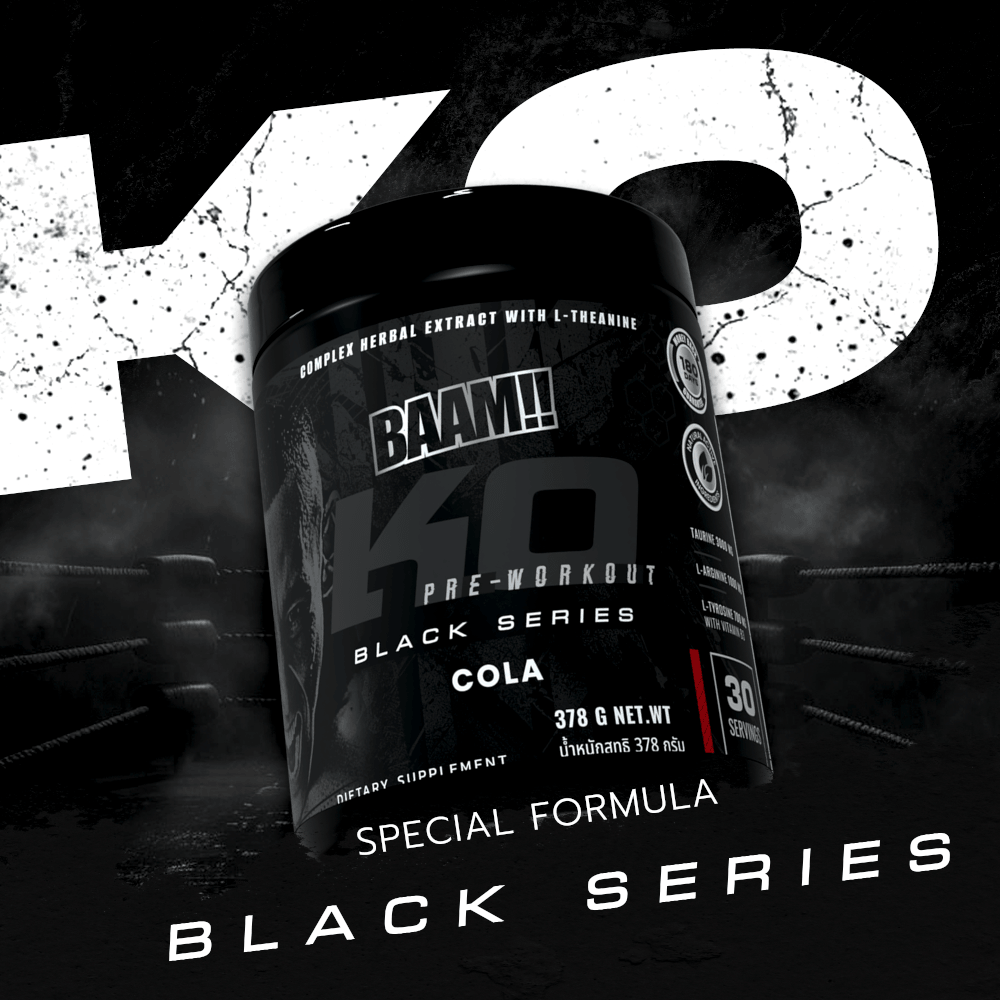 อาหารเสริมก่อนออกกำลังกาย BAAM K.O. BLACK SERIES - COLA