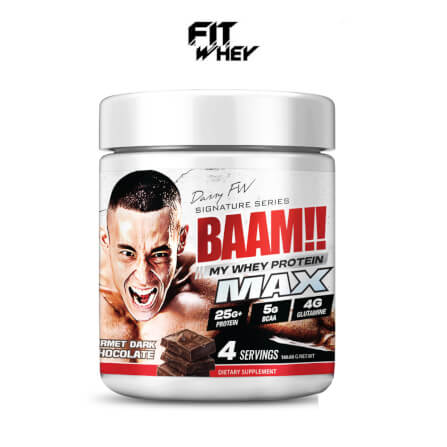 เวย์โปรตีน BAAM MY WHEY PROTEIN MAX - 4 SERVINGS DARK CHOCOLATE_0