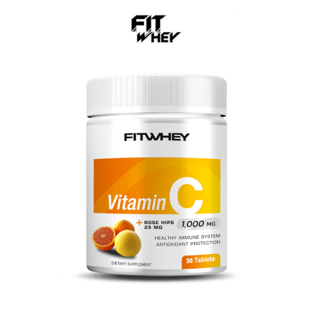 ผลิตภัณฑ์เสริมอาหาร FITWHEY VITAMIN C 1000 MG + ROSE HIP - 30 เม็ด_0