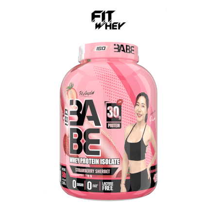 เวย์โปรตีนสำหรับผู้หญิง FIT ANGEL ISO BABE PLUS PROBIOTICS (BC30) - 5 IB STRAWBERRY SHERBET_0