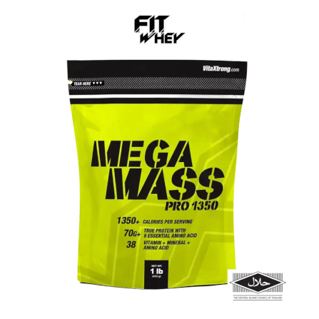 เวย์โปรตีน 70 กรัม VITAXTRONG MEGA MASS PRO 1350 - 1 LB VANILLA_0