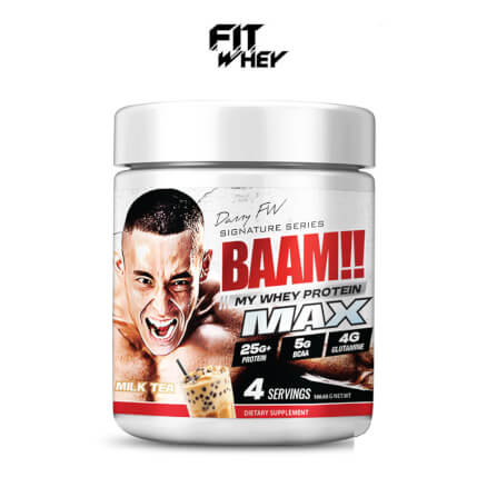 เวย์โปรตีน BAAM MY WHEY PROTEIN MAX - 4 SERVINGS MILK TEA_1