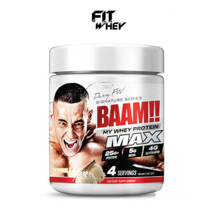 เวย์โปรตีน BAAM MY WHEY PROTEIN MAX - 4 SERVINGS VANILLA_1