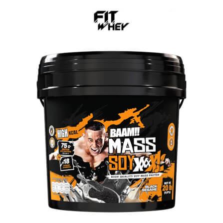 ซอยโปรตีนเพิ่มน้ำหนัก BAAM MASS SOY XXXXL - 20 LB BLACK SESAME_1