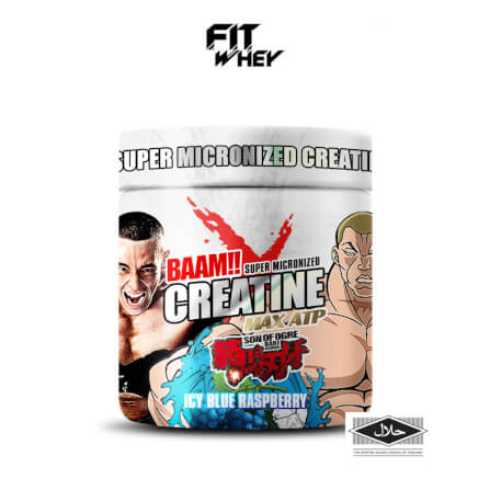 ครีเอทีน BAAM CREATINE 5000 - BLUE RASPBERRY 300 G [GODZILLA]_1